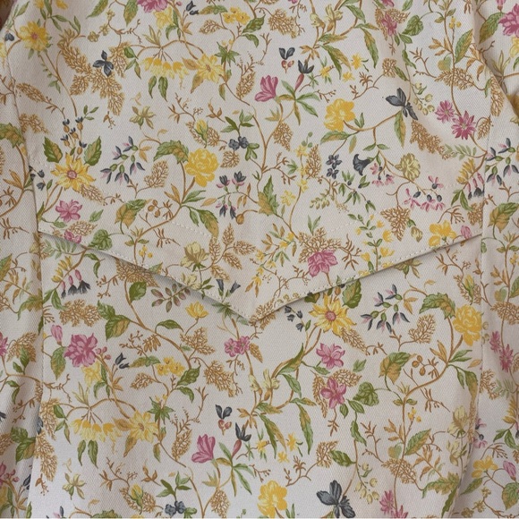 EUC Cynthia Steffe vintage floral denim pantsuit - Picture 8 of 10